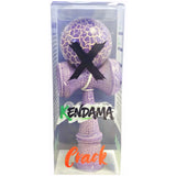 Kendama X Originala, Profesionala, Vivimall, Kendama Cracked, din Lemn – 18 cm, Lila/Alb - vivimall.ro