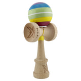 Kendama originală Legendary Spectrum V3, lemn natural 18 cm, cupe King Size, multicolor – vedere frontală