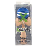 Kendama X Originala, Profesionala, Flippy, Original Super Sticky, din Lemn, 18 cm, Dark Blue/Alb - vivimall.ro