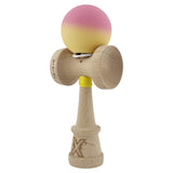 Kendama X Originala, Profesionala, Vivimall, Big Cups V3, Rubber Grip model Roz/Galben - vivimall.ro