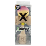 Kendama X Originala, Profesionala, Vivimall, Big Cups V3, Rubber Grip model Roz/Galben - vivimall.ro