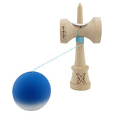 Kendama X Originala, Profesionala, Vivimall, Big Cups V3, Rubber Grip model Albastru/alb - vivimall.ro