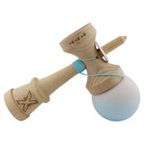 Kendama X Originala, Profesionala, Vivimall, Big Cups V3, Rubber Grip model lila/turcoaz - vivimall.ro