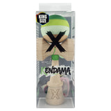 Kendama X Originala, Profesionala, Vivimall, Rubber Grip, Cupe Mari KING SIZE V3, Gaura in Baza, Rulment Metalic, din lemn 18 cm, Ata 55 cm, Special Verde degrade - vivimall.ro