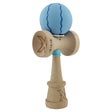 Kendama X Originala, Profesionala, Vivimall, Rubber Grip, Cupe Mari KING SIZE V3, Gaura in Baza, Rulment Metalic, din lemn 18 cm, Ata 55 cm, Special Albastru deschis - vivimall.ro
