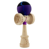 Kendama X Originala, Profesionala, Vivimall, Rubber Grip, Cupe Mari KING SIZE V3, Gaura in Baza, Rulment Metalic, din lemn 18 cm, Ata 55 cm, Special Negru/Mov/Albastru - vivimall.ro