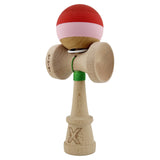 Kendama X Originala, Profesionala, Flippy, Rubber Grip, Cupe Mari KING SIZE V3, Gaura in Baza, Rulment Metalic, din lemn 18 cm, Ata 62/65 cm, Special Rosu/Roz/Maro