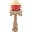 Kendama X Originala, Profesionala, Vivimall, Rubber Grip, din Lemn, 18 cm, Galben deschis/Rosu - vivimall.ro