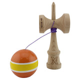Kendama X Originala, Profesionala, Flippy, Big Cups V2, Super Sticky Legendary Cupe Mari, Rulment Metalic cu Ata 55 cm, Portocaliu/Galben/Alb - vivimall.ro
