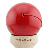 Kendama X Originala, Profesionala, Flippy, Super Sticky cu Cupe Mari KING SIZE V3, Gaura in Baza, Rulment Metalic, din lemn 18 cm, Ata 62/65 cm, Rosu/Negru/Galben- - vivimall.ro