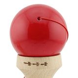Cupă inferioară 4 cm kendama X profesională, detaliu lemn natural, bicolor Roșu/Alb