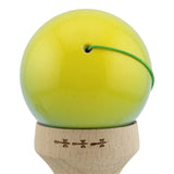 Kendama X Originala, Profesionala, Flippy, Super Sticky cu Cupe Mari KING SIZE V3, Gaura in Baza, Rulment Metalic, din lemn 18 cm, Ata 62/65 cm, Gradient Galben/Albastru/Verde - vivimall.ro