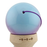 Kendama X Originala, Profesionala, Flippy, Super Sticky cu Cupe Mari KING SIZE V3, Gaura in Baza, Rulment Metalic, din lemn 18 cm, Ata 62/65 cm, Gradient Albastru/Mov/Roz - vivimall.ro