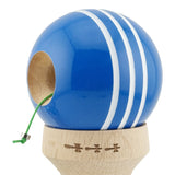 Kendama X Originala, Profesionala, Flippy, Super Sticky cu Cupe Mari KING SIZE V3, Gaura in Baza, Rulment Metalic, din lemn 18 cm, Ata 62/65 cm, Special Albastru/Alb - vivimall.ro
