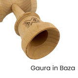 Kendama X Originala, Profesionala, Vivimall, Super Sticky cu Cupe Mari KING SIZE V3, Gaura in Baza, Rulment Metalic, din lemn 18 cm, Ata 62/65 cm, Bicolor Roz inchis/Alb - vivimall.ro