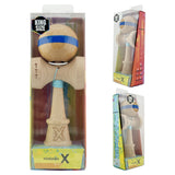 Kendama X Originala, Profesionala, Vivimall, Super Sticky, Cupe Mari KING SIZE V3, Gaura in Baza, Rulment Metalic, din lemn 18 cm, Ata 55 cm, Original Albastru - vivimall.ro