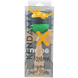 Kendama X Originala, Profesionala, Flippy, Super Sticky din Lemn, 18 cm, Galben/Negru/Verde