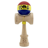 Kendama Tricolor Dracula King Size V3, detaliu cupă mare 5,1 cm cu finisaj Super Sticky
