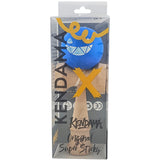 Kendama X Originala, Profesionala Limited Crazy Smile, Flippy, din Lemn, Super Stiky, 18 cm, Albastru