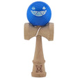 Kendama X Originala, Profesionala Limited Crazy Smile, Flippy, din Lemn, Super Stiky, 18 cm, Albastru - vivimall.ro