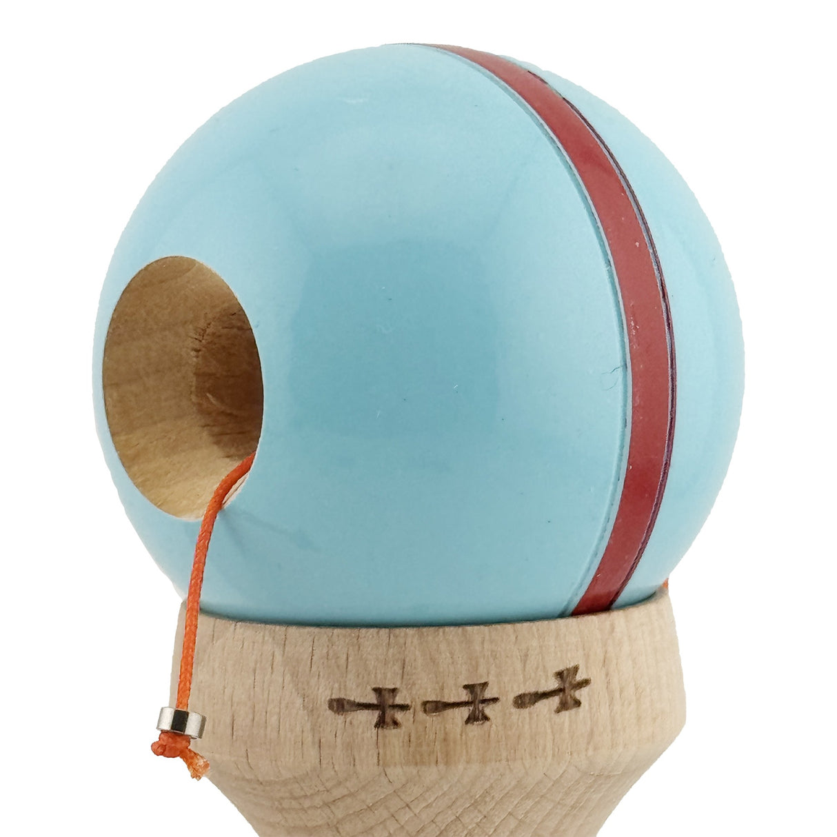 Kendama Originala X - Silken, Super Sticky, V3 King Size Cup, Gaura in Baza, Profesionala, Vivimall, din Lemn, 18 cm, Blue - vivimall.ro
