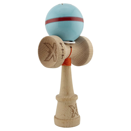 Kendama Originala X - Silken, Super Sticky, V3 King Size Cup, Gaura in Baza, Profesionala, Vivimall, din Lemn, 18 cm, Blue - vivimall.ro