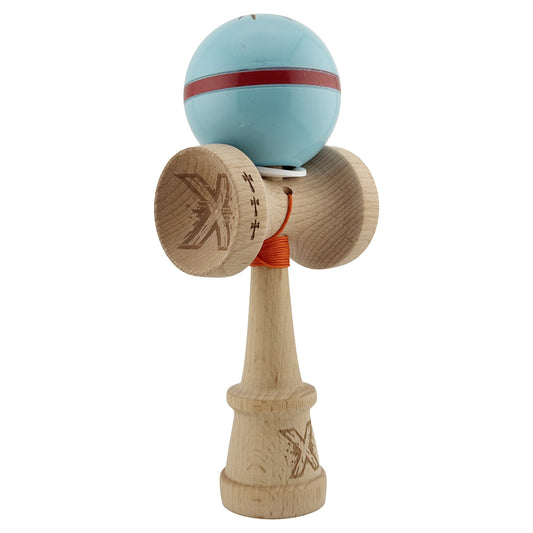 Kendama Originala X - Silken, Super Sticky, V3 King Size Cup, Gaura in Baza, Profesionala, Vivimall, din Lemn, 18 cm, Blue