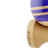 Kendama X Rainbow Originala, Profesionala, Vivimall, Big Cups V2, Super Sticky cu Cupe Mari, Rulment Metalic, din lemn 18 cm, Ata 55 cm, Violet/Maro - vivimall.ro