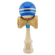 Kendama X Rainbow Originala, Profesionala, Flippy, Big Cups V2, Super Sticky cu Cupe Mari, Rulment Metalic, din lemn 18 cm, Ata 55 cm, Albastru/Maro - vivimall.ro