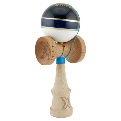 Kendama Originala X - ROYAL , Profesionala, Vivimall, din Lemn, 18 cm, Sky-Silver - vivimall.ro