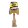 Kendama X ZEN Originala, Profesionala, Vivimall, Big Cups V2, Super Sticky Legendary Cupe Mari, Rulment Metalic cu Ata 55 cm, Auriu/Alb - vivimall.ro