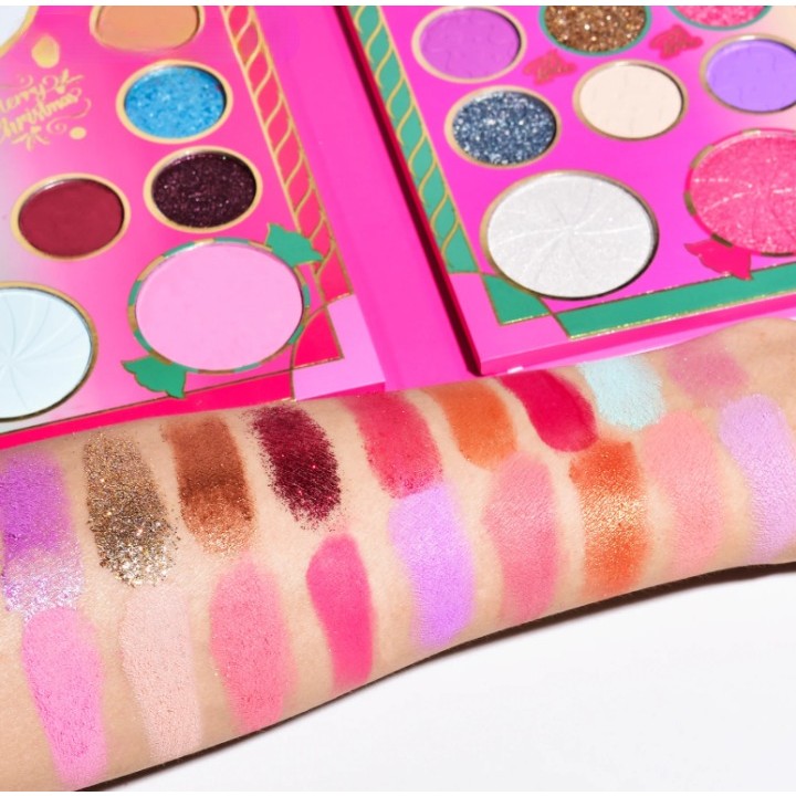 Set De Machiaj Kevin&Coco, 72 De Culori, Paleta De Farduri, Iluminatoare, Blush, Model Christmas Babe, Oglinda Glob, 25.5X20X1.7 Cm, Multicolor - vivimall.ro