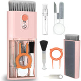 Kit Multifunctional de Curatare Produse Electronice 10in1, Flippy, pentru Laptop, Tastatura, Telefon, Casti, Roz - vivimall.ro