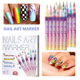 Detaliu vârf ultra fin 0.5 mm marker acrilic Flippy, pentru linii precise în nail art