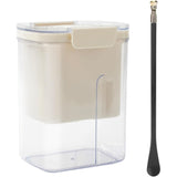 Kit Presa Pentru Branza, Filtru De Iaurt, Strecuratoare De Iaurt Grecesc, Filtru De Lapte, 18X9.7X13 Cm, Lingura Neagra 20X1.6 Cm, Alb - vivimall.ro
