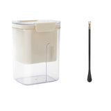 Kit Presa Pentru Branza, Vivimall, Filtru de Iaurt, Strecuratoare de Iaurt Grecesc, Filtru de lapte, 18x9.7x13 cm, Lingura Neagra 20x1.6 cm, Alb - vivimall.ro