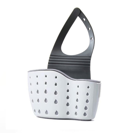 Suport Scurgere Pentru Burete Si Laveta De Vase Bucatarie, Curea Reglabila, Plastic Flexibil, 15X 5X 21Cm - vivimall.ro
