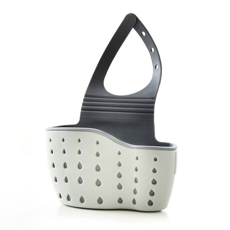Suport Scurgere Pentru Burete Si Laveta De Vase Bucatarie, Curea Reglabila, Plastic Flexibil, 15X 5X 21Cm - vivimall.ro