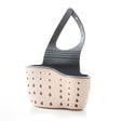 Suport Scurgere Pentru Burete Si Laveta De Vase Bucatarie, Curea Reglabila, Plastic Flexibil, 15X 5X 21Cm - vivimall.ro