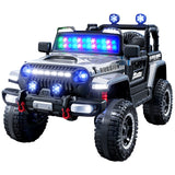 Mașina Electrica pentru Copii, Off-Road, Conectare Bluetooth, telecomanda, Tracțiune Integrala, Lumina Intermitenta, Baterie 12V 7Ah, 120x63x68cm, Alb