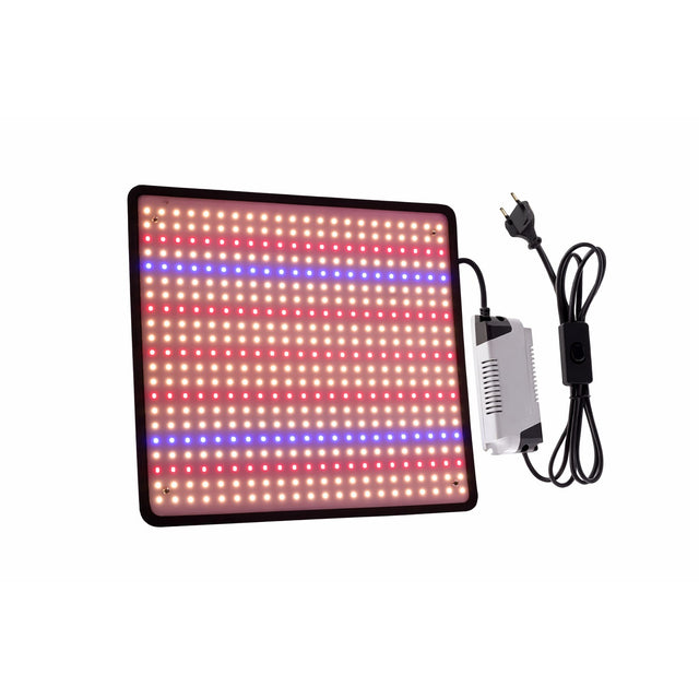 Lampa Crestere Plante, Flippy, Model Keel Edge, 500 LED, 85-265 V, 45 W, Spectru Alb Cald, Rosu si Albastru, 30 x 30 cm, Negru - vivimall.ro