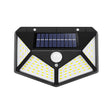 Lampa Cu Incarcare Solara Pentru Exterior, 100 Led Cu Distanta De Inductie, Montaj Pe Perete, Fara Cabluri, Cu 4 Fete - vivimall.ro