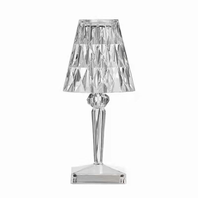 Lampa De Birou Pe Led Rgb 16, Dimmer Tactil, 3 Nivele De Intensitate, Incarcare Usb, 3W, Cristal Acrilic, Cu Telecomanda