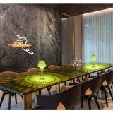 Lampa De Birou Pe Led Rgb 16, Dimmer Tactil, 3 Nivele De Intensitate, Incarcare Usb, 3W, Cristal Acrilic, Cu Telecomanda, Forma Pahar - vivimall.ro