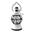 Lampa De Camping Retro Portabila, Felinar Vintage Led Abs, Acumulator Inclus 1200 Mah, Reincarcabila, 20 Cm Inaltime, 3 Moduri De Iluminare, Intensitate Reglabila,Lampa Portabila Pentru Cort In Aer Liber - vivimall.ro