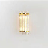 Lampa de Perete in Interior, Flippy, Lampa de Lux pentru Decor de Interior, Corp de Iluminat Tip aplica, din Inox Auriu si Cristal, Lumina Calda Rece Neutra, 35 x 16 cm, Ideal pentru Camere Mici si Medii, Transparent Auriu - vivimall.ro