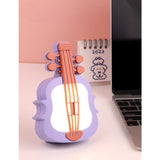 Lampa de Veghe, Vivimall, cu Protectie pentru Ochi, Model Violina, Lumina Calda, Incarcare USB, ABS, 14.3x5x9.9 cm, Mov/ Portocaliu - vivimall.ro