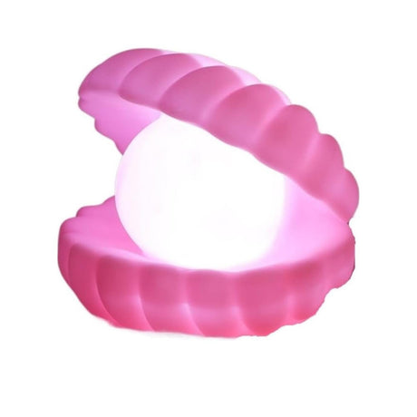 Lampa De Veghe, Model Scoica Cu Perla, Lumina Calda, Led, Baterii Incluse 3 X Lr44,