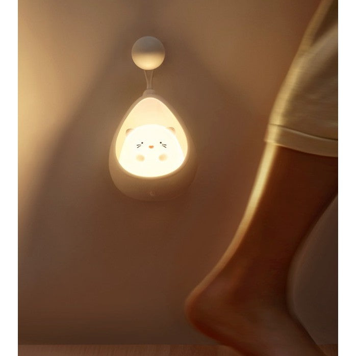 Lampa De Veghe, Portabila, Cu 2 Moduri De Functionare, Silicon Non-Toxic, Reincarcabila Usb, Senzor Miscare - vivimall.ro