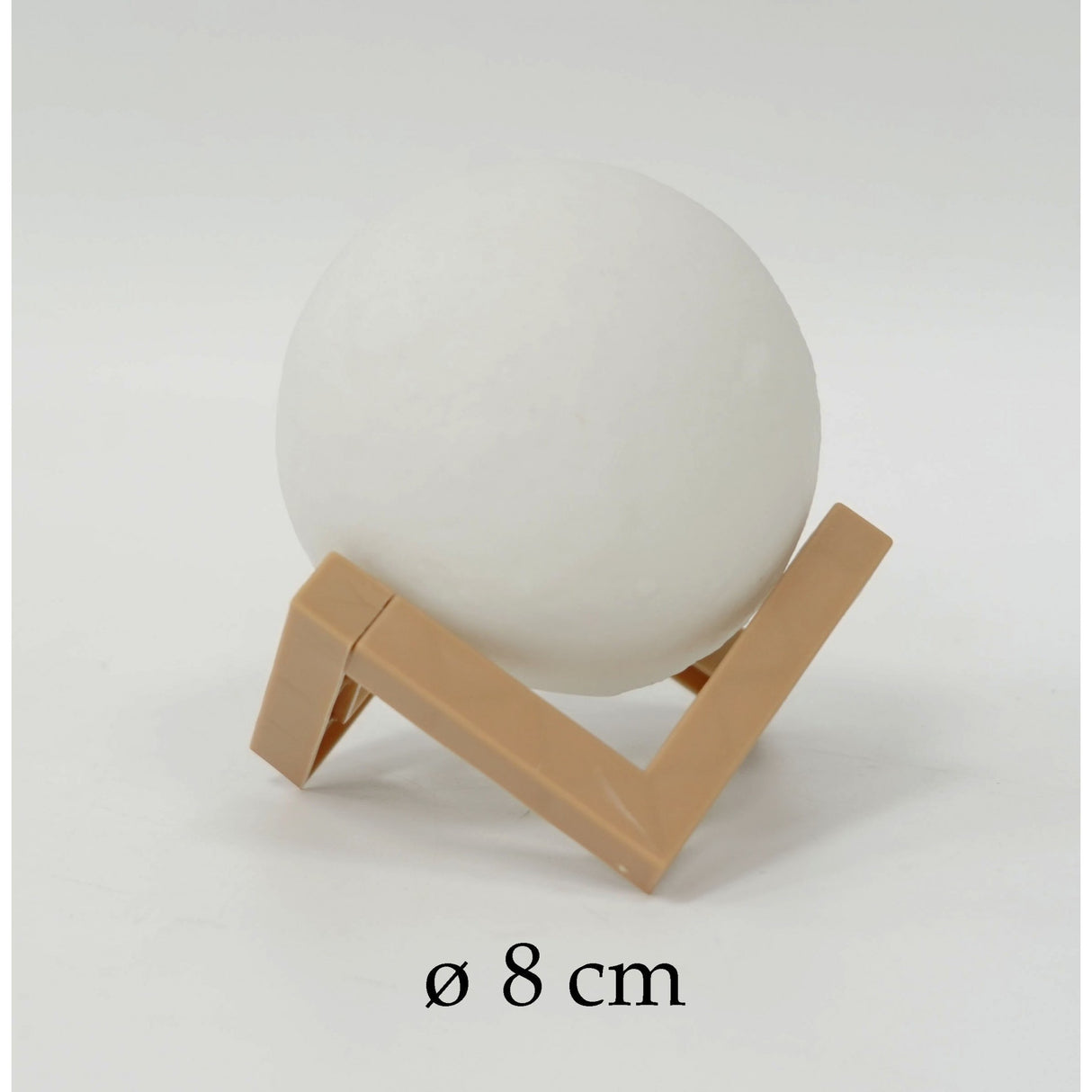 Lampa De Veghe In Forma De Luna 3D Moon Light, Alimentare Baterii, Fara Acumulator, Stand Din Plastic Inclus, 8 Cm